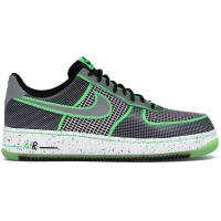官方正品 Nike耐克AF1 空军1号 2022春季新款 时尚潮流款 黑/绿色网面鞋 轻便透气耐磨减震训练运动鞋板鞋