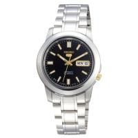 [官方正品]精工SEIKO 男士手表5号系列商务经典 时尚气质银色表盘30米防水自动机械手表 SNKK17J1