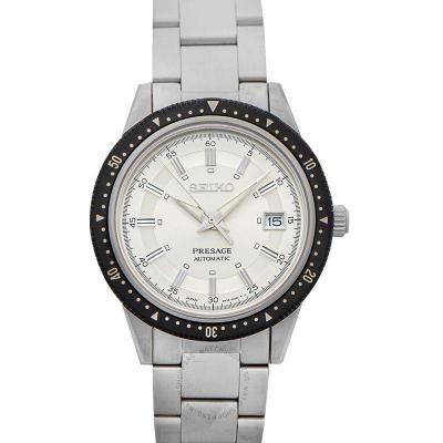 [官方正品]精工SEIKO 男士手表 Presage系列简约时尚 经典银色表盘自动机械腕表 SPB127J1