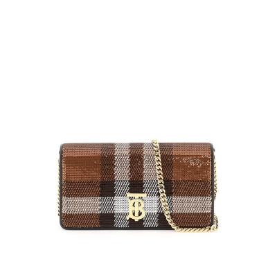 博柏利(BURBERRY)女士 Lola 斜挎包单肩包小方包 经典标志 8058489[正品保证]