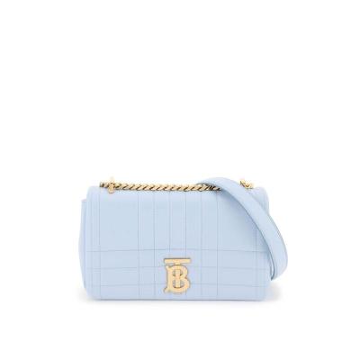 博柏利(BURBERRY)女士 Lola 斜挎包单肩包小方包小号 浅蓝色 8059511[正品保证]