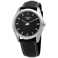 天梭(TISSOT)男表Couturier 石英黑色表盘 男士手表 T0354461605102