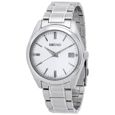 精工(SEIKO) Essentials 银色表盘男士经典百搭机械手表 SUR307P1