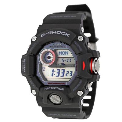 卡西欧(CASIO) G-Shock 男士黑色树脂数字表盘时尚百搭防水石英手表GW9400-1