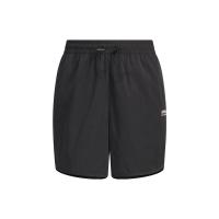 海外代购 Adidas Originals Od Short 纯色Logo刺绣宽松女款黑色运动短裤 IK8604