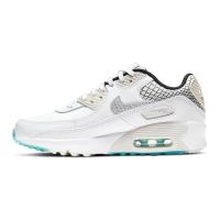 耐克NIKEAirMax90织物合成革透气减震防滑低帮女鞋米白银