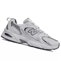 新百伦(New Balance)NewBalance男鞋织物皮革拼接复古跑鞋舒适耐