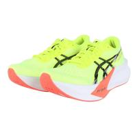 亚瑟士(ASICS)跑步鞋男缓震透气专业训练运动鞋黑黄拼色适合部活