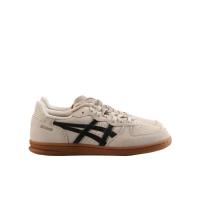 亚瑟士(ASICS)低帮休闲跑鞋男圆头系带皮革鞋面橡胶底耐磨运动鞋