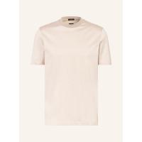 Hugo Boss直筒圆领开叉下摆男式短袖T恤柔软亲肤舒适透气