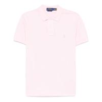 Ralph lauren轻粉色前扣短袖POLO衫纯棉男士休闲上衣