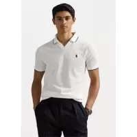 Ralph lauren男士时尚办公休闲运动Polo衫 经典条纹设计清新蓝白