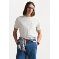 Ralph lauren男士棉麻混纺口袋短袖T恤半透明复古休闲圆领POOJGA