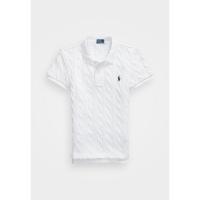 女士短袖polo衫纯棉针织简约款宽松休闲百搭白色