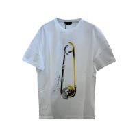 Versace奢侈品服饰男徽标短袖T恤 10086741A062222W580- 2024新款