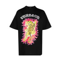 Versace男士圆领短袖徽标T恤棉质舒适休闲运动户外时尚百搭上衣