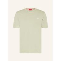 Hugo Boss直筒圆领男士短袖T恤柔软舒适纹理胸标印花男装