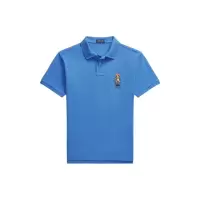 Polo Ralph Lauren定制修身熊头POLO衫男短袖新英格兰蓝logo