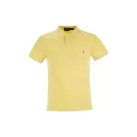 Polo Ralph Lauren立体纹路polo衫男短袖两扣设计纹理透气商务休闲衬衣