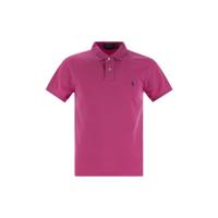 Polo Ralph Lauren立体纹路透气Polo衫男短袖商务休闲撞色拼接设