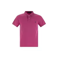 Polo Ralph Lauren立体纹路透气Polo衫男短袖商务休闲撞色拼接设