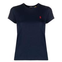 Polo Ralph Lauren海军蓝短袖 polo 衫女式经典百搭直筒下摆运动休闲T
