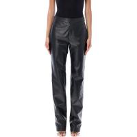 Ralph Lauren女士修身显瘦直筒羊皮休闲裤柔软舒适百搭通勤