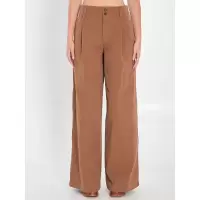 蔻依(Chloe)女式休闲裤宽松直筒棉质舒适透气百搭日常裤装