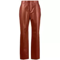 Chloe/蔻依女款羊皮修身休闲裤丝绸衬里显瘦百搭正装裤