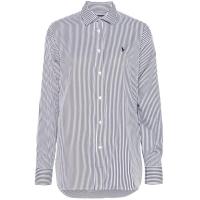 Polo Ralph Lauren女士宽松条纹棉质衬衫休闲版型刺绣 pony LOGO长袖衬衣