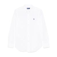 Polo Ralph Lauren牛津纺女士长袖衬衫百搭休闲通勤polo刺绣Logo优雅曲摆
