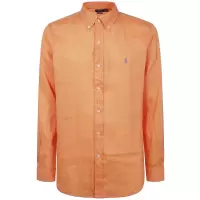 Polo Ralph Lauren男士 linen 麻料长袖衬衫透气休闲商务通勤质感衬衫