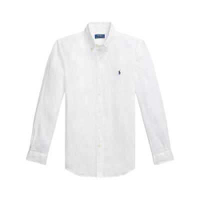 polo ralph lauren2025新款男士衬衫亚麻长袖透气休闲商务轻便透气男衬衣