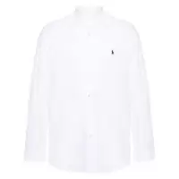 polo ralph lauren弹力修身衬衫男长袖商务休闲装点状刺绣左胸品牌标识