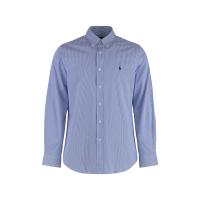 polo ralph lauren弹力条纹圆下摆男士长袖衬衫