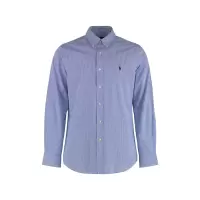 polo ralph lauren弹力条纹圆下摆男士长袖衬衫