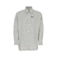 KENZO男士经典长袖衬衫棉质宽松设计纽扣开合时尚休闲上衣25春夏新款