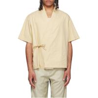 KENZO男士V领短袖上衣不对称设计时尚休闲棉质服饰