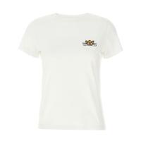 KENZO白色刺绣logo圆领短袖直筒女士短袖T恤