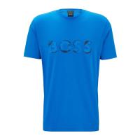 Hugo boss圆领徽标纯棉氨纶短袖T恤男