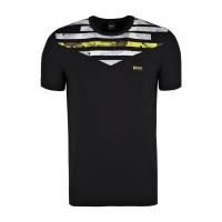 Hugo boss日日拼图案印花T恤男短袖圆领平直下摆