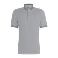 Hugo boss男士短袖棉质徽标图案Polo衫休闲舒适三扣领口平直下摆