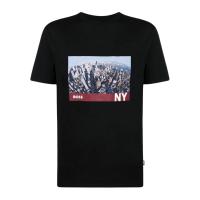 Hugo boss男士运动T恤黑色印花款户外日常运动弹力上衣外套50512110-001