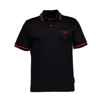 Hugo boss短袖Polo衫男装按扣细条纹侧开衩商务休闲两用