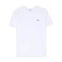 Hugo boss罗纹圆领短袖T恤男童胸前logo徽标印花男式休闲百搭