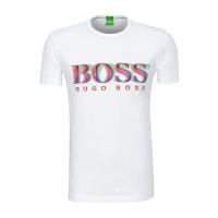 Hugo boss奢侈品服饰男徽标细节T恤 TEE750311474-100 简约