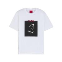 男士圆领短袖T恤男杜宾犬印花休闲百搭夏季潮牌