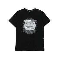 Hugo Boss纯棉圆领徽标T恤男透气舒适百搭夏装