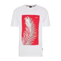 HUGO BOSS男士圆领短袖T恤舒适透气夏季休闲百搭上衣25夏季新款