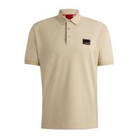 HUGO BOSS纯棉短袖Polo衫男休闲商务风直下摆徽标点缀透气舒适正品